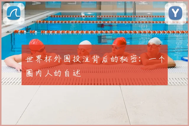 世界杯外围投注背后的秘密:一个圈内人的自述